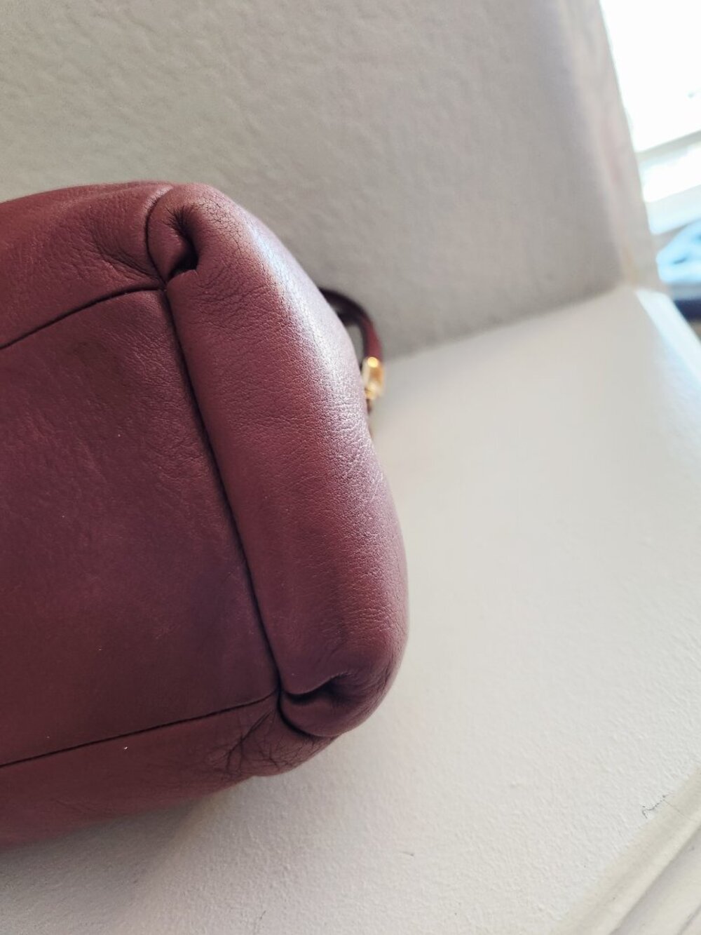 Coach Phoebe Mauve/Purple Leather Shoulder Bag Purse - Picture 7 of 14